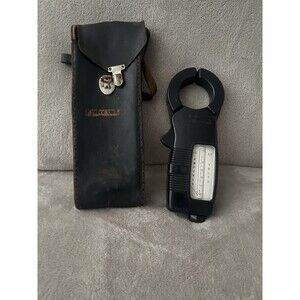 Vintage Amprobe Ultra Clamp Meter Rotary Scale Amp Black General Electric & Case
